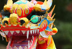 Chinese dragon face
