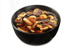 Bowl of Chinese mushroom soup