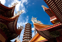 Chinese buildings and pagoda